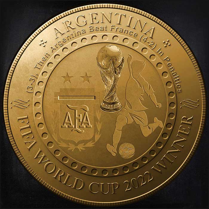 CoineryNft #22 Fifa World Cup Winner Nft Coin