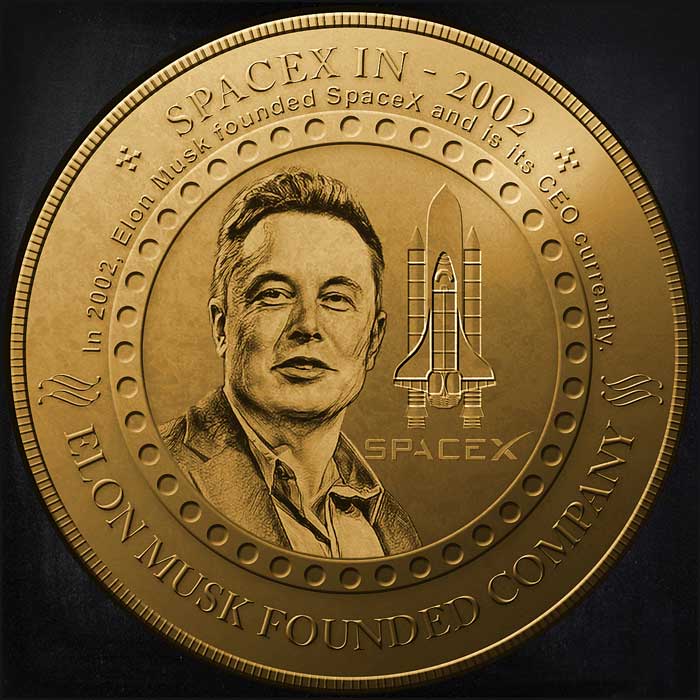 CoineryNft #9 Elon Musk Biography NFT Coin